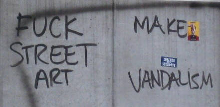 SFUCK STREET ART, MAKE VANDALISM
