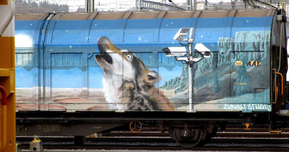ZUKUNFT IST LUXUS freight graffiti DIE EWIGEN YARDGRNDE