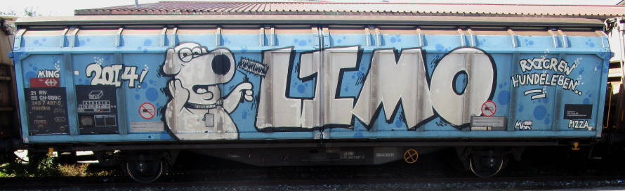 LIMO Hundelebe  SBB-gterwagen graffiti zrich