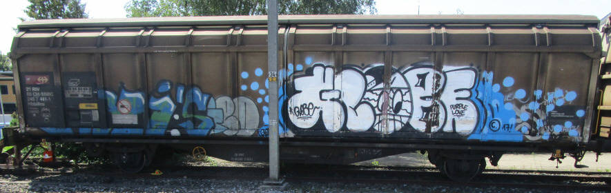 GLOBE SBB-gterwagen graffiti zrich