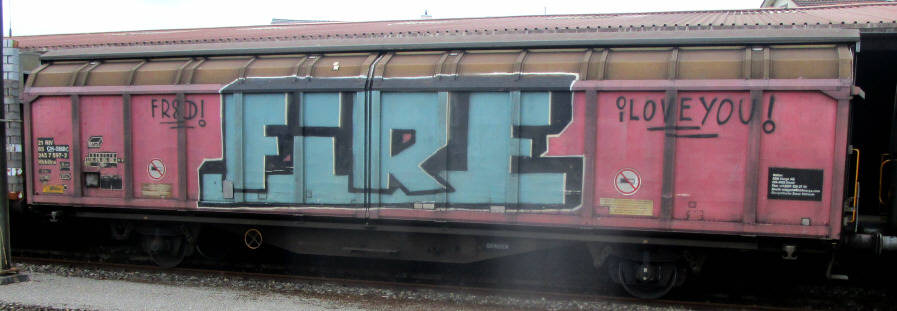 FIRE SBB-Gterwagen graffiti zrich