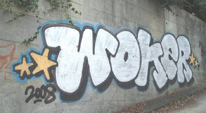 nov. 2008 woker graffiti zrich oerlikon