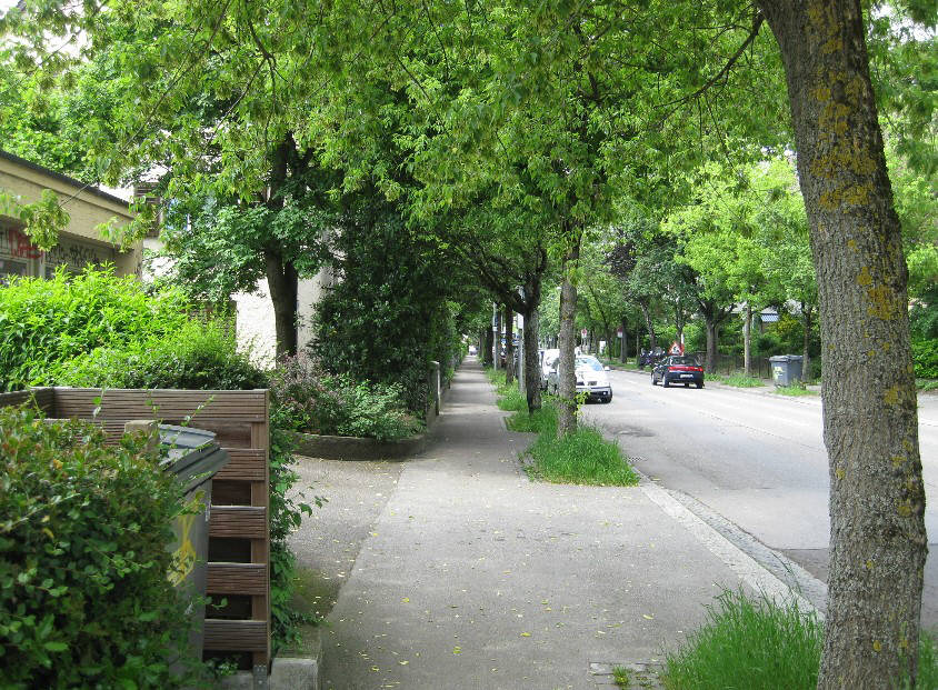 gladbachstrasse zrich im sommer. zrcher quartieransichten fluntern kreis 7