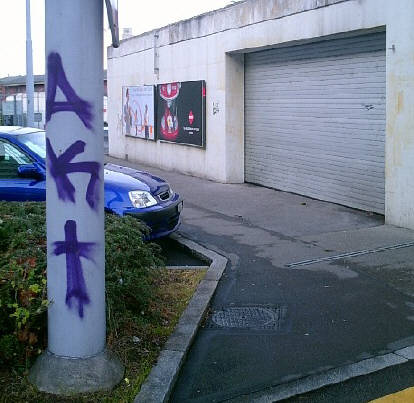 AKT graffiti crew tag zrich