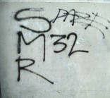 SMR 32 graffiti tag